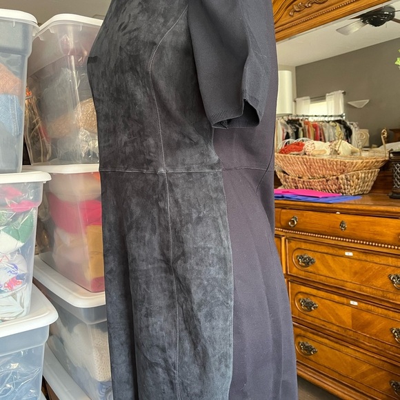 Ellie Tahari Suede Dress - Picture 10 of 11